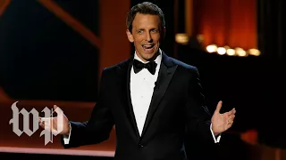 Meyers takes aim at sexual harassment in his Golden Globes monologue