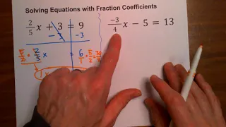Solving Equations with Fraction Coefficients