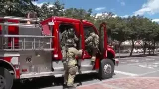 SIMULACRO RESCATE EN ALTURAS BOMBEROS BOGOTÁ