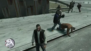 GTA IV - NPC and Cops Brutal Fight | NPC Random Fight