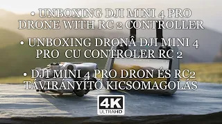 Unboxing DJI Mini 4 Pro Drone with RC 2 Controller - 4K Cinematic