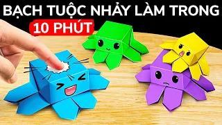 Nó Nhảy Được Thật Đấy! Gấp Bạch Tuộc Origami Từng Bước