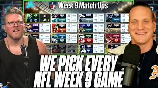 Pat McAfee & AJ Hawk Pick EVERY Week 9 NFL Game