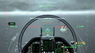 Tom Clancy's H.A.W.X. 2 how to make a carrier landing