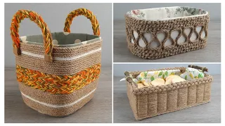 Made Magnificent Baskets with my own hands from ordinary Cord