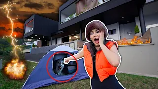 24 HOURS CAMPING IN THE GARDEN OF MY HOUSE! 🏕️ I spent the night out and... 😰 -Lulu99
