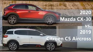 2020 Mazda CX-30 vs 2019 Citroen C5 Aircross (technical comparison)