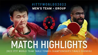 Highlights | Wang Zexuan (CAN) vs Mohamed Shouman (EGY) | MT Grps | #ITTFWorlds2022
