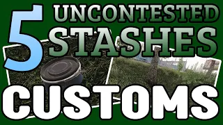 5 Uncontested Hidden Stashes / Cache on Customs - Escape From Tarkov