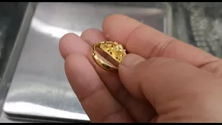 Can you believe that there will be no damage when processing a gold ring worn by a lady?