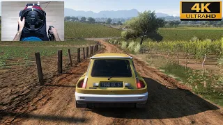 Forza Horizon 5 - RENAULT 5 TURBO - Test Drive with THRUSTMASTER TS-XW + TH8A - 4K