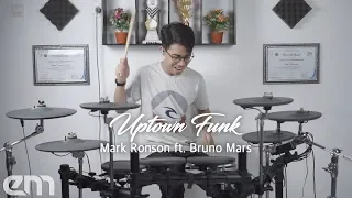 Uptown Funk - Mark Ronson ft. Bruno Mars | Drum Cover by Erza Mallenthinno