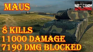 Maus   8 Kills 11K DMG Siegfried Line World of Tanks