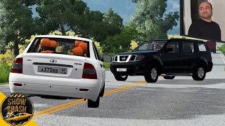 BeamNG Drive - Реконструкция Резонансного ДТП с Полицейским в Ставрополье