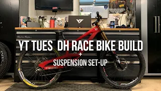 YT Tues DH Race Bike Build + Suspension Set-Up