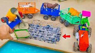 Diy tractor HOW to build FOUNDATIONS | Construction Vehicles, Road Roller  @DIYFARMMODEL68