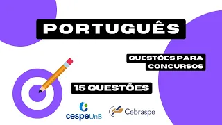 15 QUESTÕES DE PORTUGUÊS - 2# - #inss  #cespe #estudar   #concurso #português #cebraspe #prova