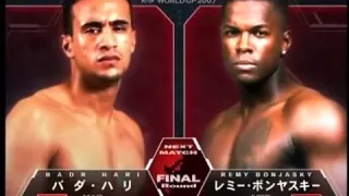 バダ・ハリ vs レミー・ボンヤスキーBadr Hari vs Remy Bonjasky煽り&入場