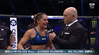 Jessica Eye announces her retirement at #UFC276 👏