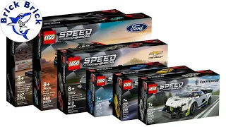 LEGO Speed Champions Compilation All 2021 Sets - Speed Build Review