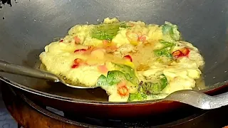 Thai Omelette 1$ Street food Thailand