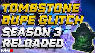 *NEW* Tombstone Duplication Glitch Season 3 Reloaded MW3 Zombies ALL METHODS TESTED