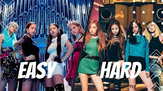 EASY TO HARDEST BLACKPINK CHOREOGRAPHY (2016 - 2020)!