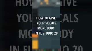 How To Get FAT Vocals With Stock Plugins In FL Studio 20 🚨 #shorts