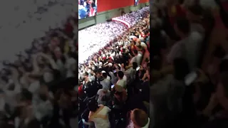 Toronto Raptors vs Sixers Game 7 Crowd reacts to Kawhi Leonard's epic buzzer beater shot