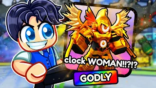 I Spent $100,000 On The NEW GODLY TITAN CLOCKWOMAN In SKIBIDI TOWER DEFENSE!