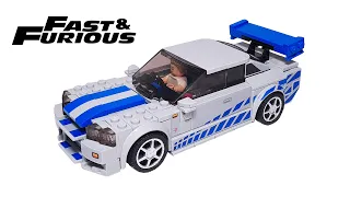 LEGO Speed Champions 76917 2 Fast 2 Furious Nissan Skyline GT-R (R34) - Speed Build