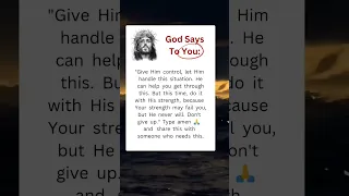 God's Message To You ✝️ Don't Miss This 🥺💟 #jesuslovesyou #faith #godmsg #prayerfortoday