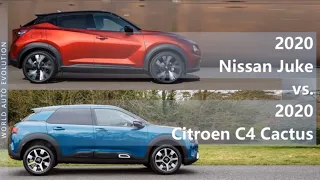 2020 Nissan Juke vs 2020 Citroen C4 Cactus (technical comparison)