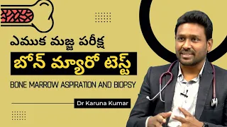 What Is Bone Marrow Test | Bonemarrow Aspiration and Biopsy | Dr Karuna Kumar | Hematologist