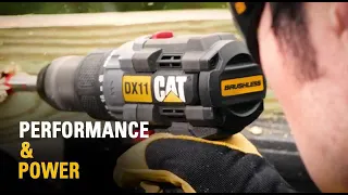 CAT 18V Drill/driver with brushless motor