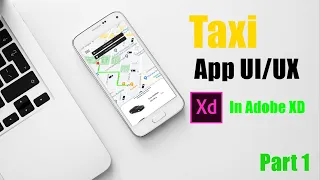 Taxi app in adobe xd | Part 1 | Design | XD design ||