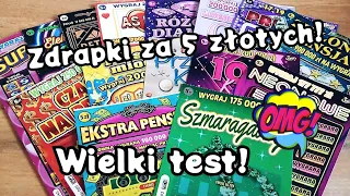 Zdrapki Lotto #904 Mega test! 😱 15 zdrapek po 5 złotych 😱 Które są najlepsze? 🍀