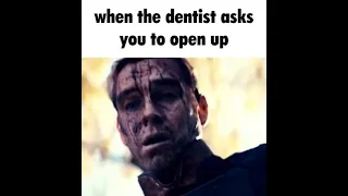 when the dentist asks you to open up