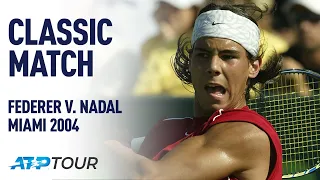 FEDERER V NADAL FIRST EVER MATCH | 2004 MIAMI OPEN FINAL | ATP