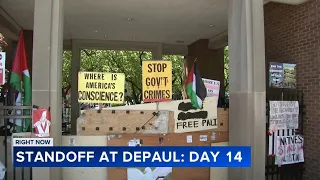DePaul pro-Palestinian encampment reaches 2-week mark