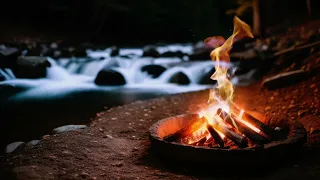 불멍 asmr (camping fire)