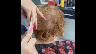 passo a passo de corte em camadas curtinho #cortesdecabelosfemininos