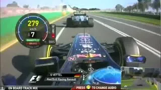 Sebastian Vettel incredible overtake on Nico Rosberg