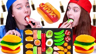 ASMR Gummy Candy Party | Gummy Sushi Set, Jelly Corn, Gummy Pizza Mukbang