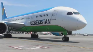 Uzbekistan Airways first Dreamliner flight to New York
