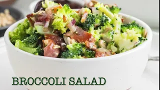 EASY BROCCOLI SALAD WITH BACON