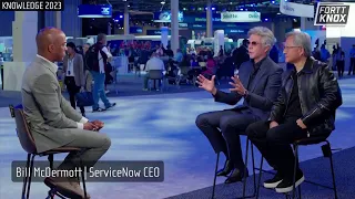 ServiceNow CEO Bill McDermott and Nvidia CEO Jensen Huang Partnership, Knowledge 2023: Fortt Knox