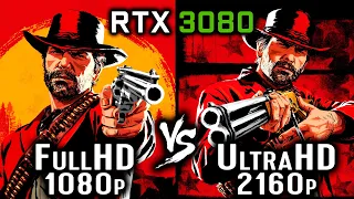 Red Dead Redemption 2 1080p vs 4K | Full HD vs Ultra HD | 1080p vs 2160p - RTX 3080