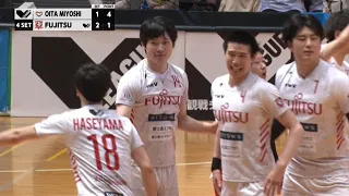 【Vリーグ公式】2022/4/9 ハイライト #大分三好ヴァイセアドラー vs #富士通カワサキレッドスピリッツ