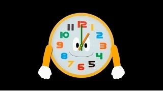 Telling Time 2 - Clock - The Kids' Picture Show (Fun & Educational Learning Video)